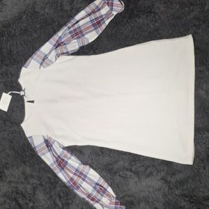 Free Assembly- Cream Tie Cuff Dress Size M. NWT